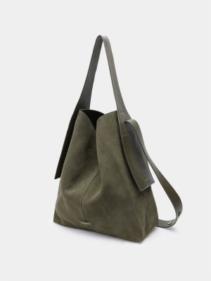 Songmont Drippy Large Tote Tassen Dames Groen | QIB68100PW