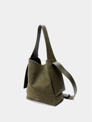 Songmont Drippy Medium Tote Tassen Dames Groen | DIF4128DK