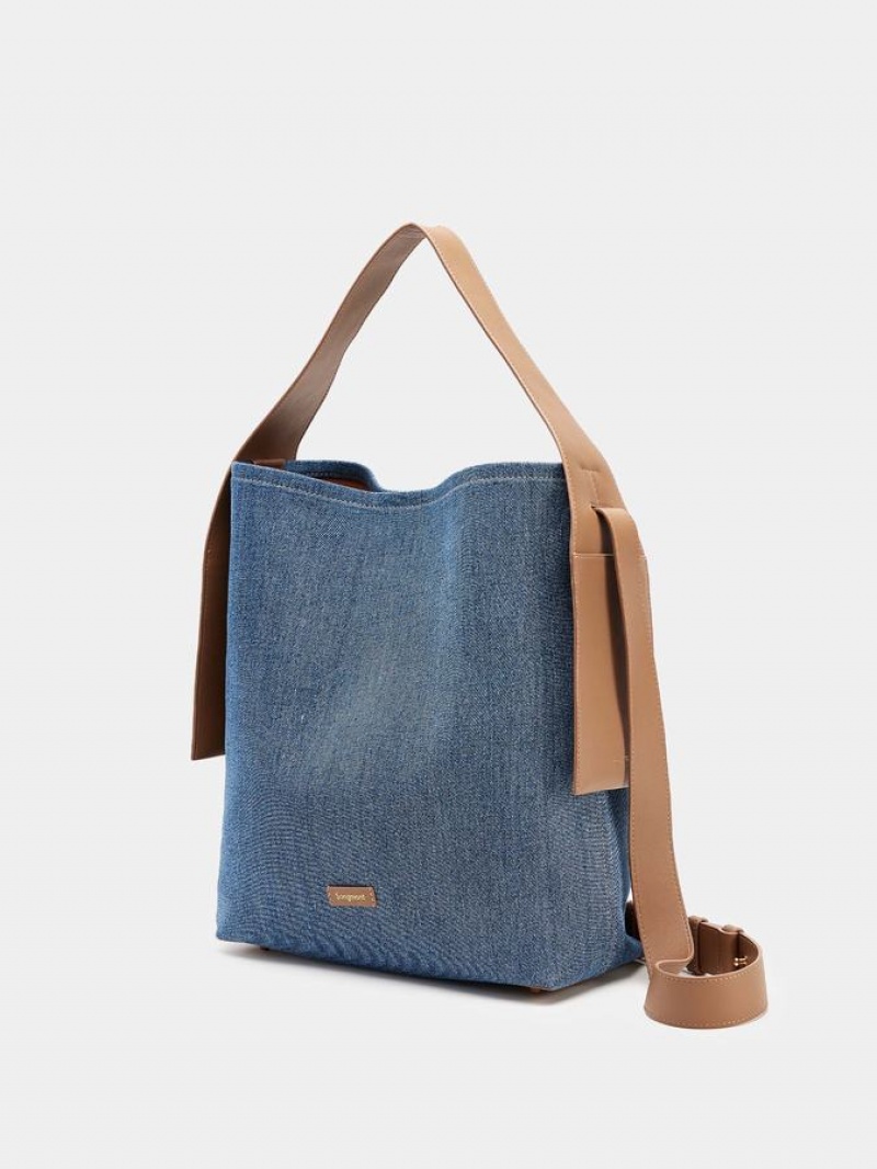 Songmont Drippy Large Tote Tassen Dames Blauw | GSY9045ZW